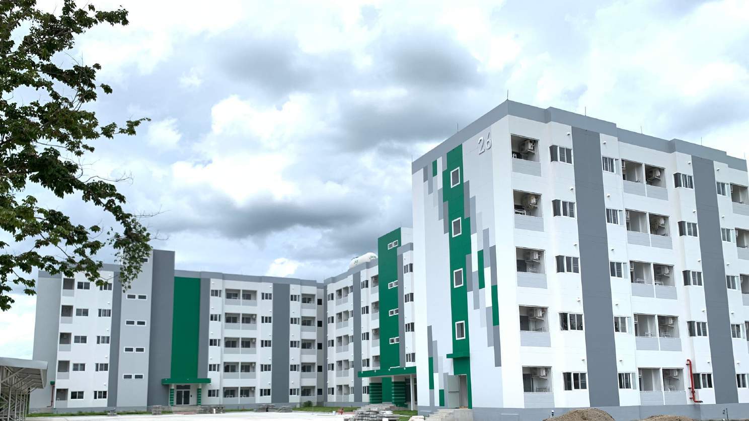 Completed research institute dormitory